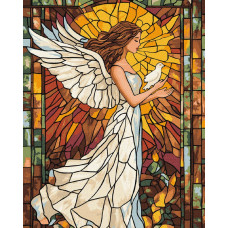 KHO8621 Ideyka Картина за номерами - Хранительниця світла 40х50 см (на підрамнику, Ідейка КНО-8621) ©art_selena_ua