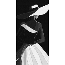 KHO8641 Ideyka Картина за номерами - Витонченість ліній 40x80 см, (на підрамнику, Ідейка KHO8641) ©art_selena_ua