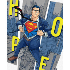 KHO8714 Ideyka Картина за номерами - Superman: Hope 40x50 см (Ідейка KHO8714)