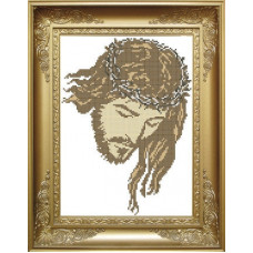 КРМ-002 Иисус в терне. Княгиня Ольга. Схема на ткани для вышивания бисером
