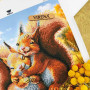 КВ_3031 Virena Заготовка для вишивки бісером - Білки 29,5х29,5 см (схема на габардині)