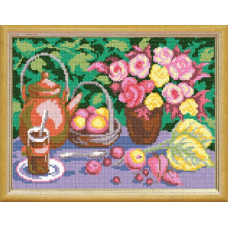 L03 Чарівниця Заготовка для вишивки друкованим хрестиком - Панда, 24x32 см (схема на страміні)
