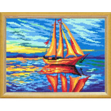 L32 Чарівниця Заготовка для вишивки друкованим хрестиком - Папуга, 24x32 см (схема на страміні)