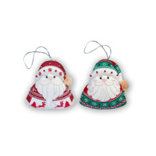 М-0361 VDV Набір для вишивки гладдю - Іграшки Святий Миколай 11x12 см, Беккі (2 шт) М-0361 VDV Набір для вишивки гладдю - Іграшки Святий Миколай 11x12 см, Беккі (2 шт)