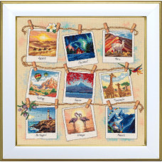 М-0365 ВДВ Набір для вишивки рахунковим хрестиком - Подорожі. Фото на згадку 38х38, Aida 16