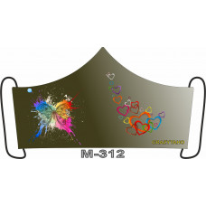 М-312L Баф-маска (розмір L). Rainbow beads