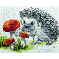 М-553 Чарівна Мить Набір для вишивки рахунковим хрестиком на - Їжачок 22x18 см, Aida 16 ct