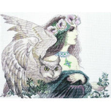 М-557 Чарівна Мить Набір для вишивки хрестиком - Лісова гостя 37,5x29,5 см, Aida 14