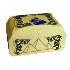 М003 Butterfly Набір для вишивки бісером - Скринька Нефертіті 22x15x13 см, пластик