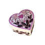 М005 Butterfly Набір для вишивки бісером - Скринька Серце 13x12x6 см, пластик (колір білий)