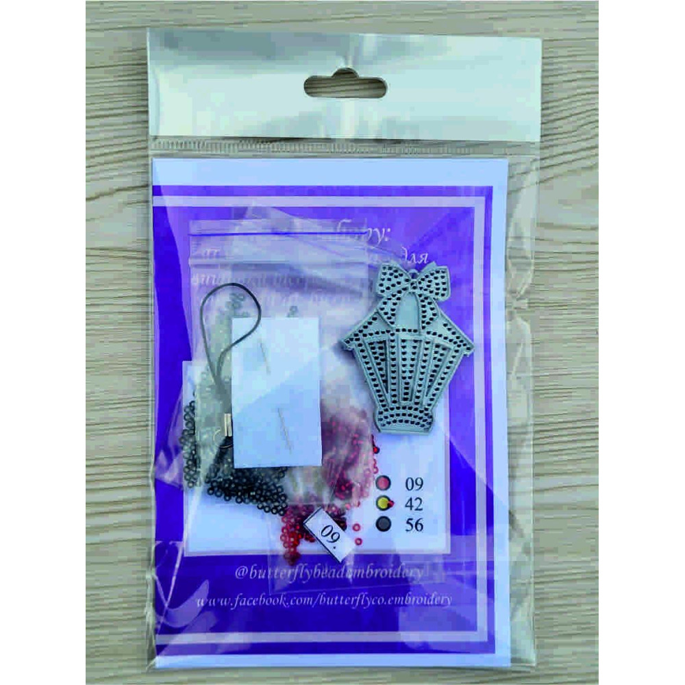 М303 Butterfly Набір для вишивки бісером на пластику - Іграшка Ліхтарик 5х4,5х1,5 см М303 Butterfly Набір для вишивки бісером на пластику - Іграшка Ліхтарик 5х4,5х1,5 см