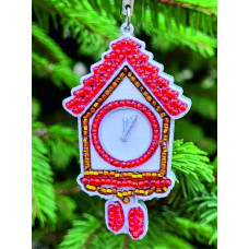 М304 Butterfly Набір для вишивки бісером на пластику - Іграшка Годинничок 6,5x4x1,5 см