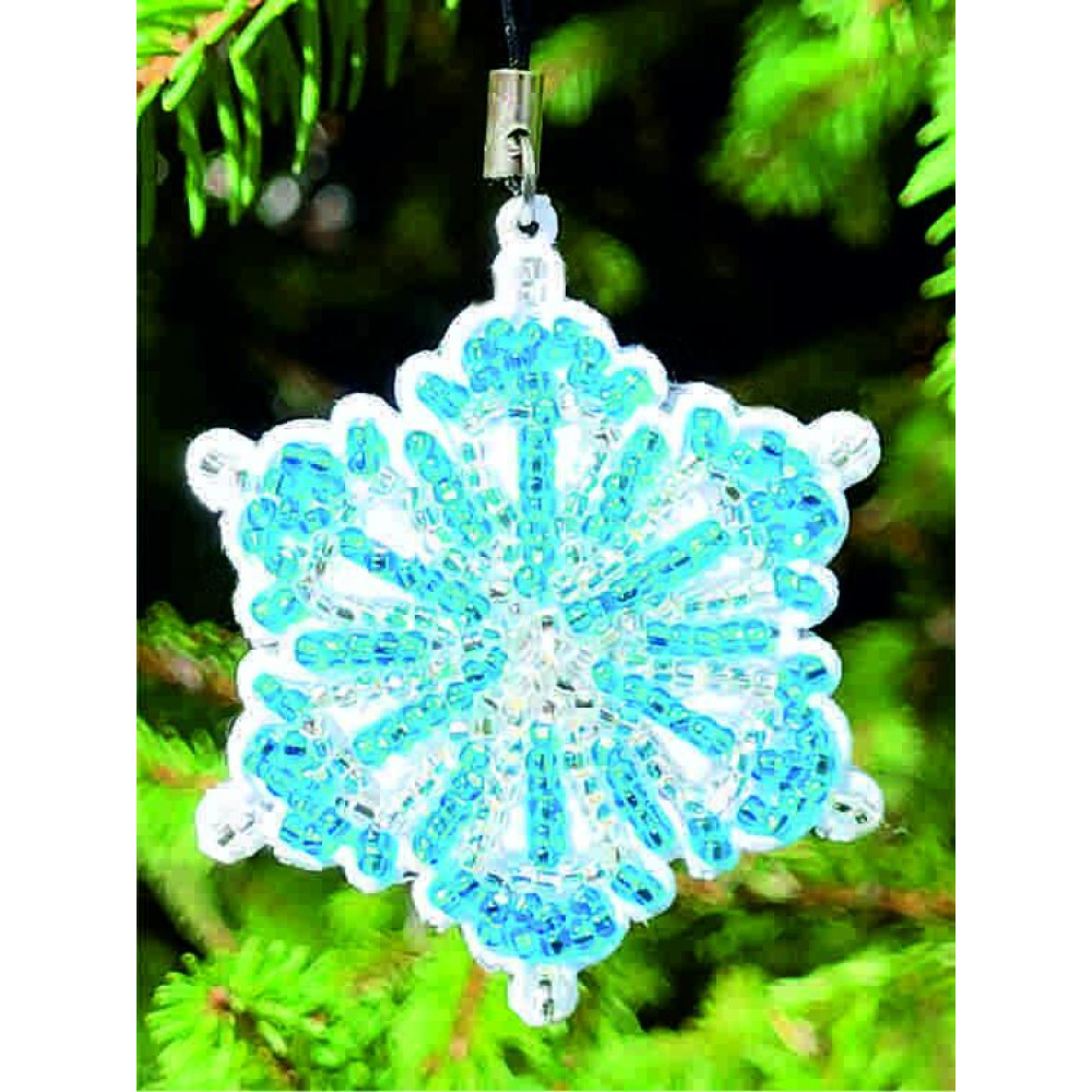 М306 Butterfly Набір для вишивки бісером на пластику - Іграшка Сніжинка 6х5х1,5 см (колір білий) М306 Butterfly Набір для вишивки бісером на пластику - Іграшка Сніжинка 6х5х1,5 см (колір білий)