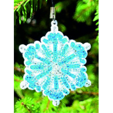 М306 Butterfly Набір для вишивки бісером на пластику - Іграшка Сніжинка 6х5х1,5 см (колір білий) М306 Butterfly Набір для вишивки бісером на пластику - Іграшка Сніжинка 6х5х1,5 см (колір білий)