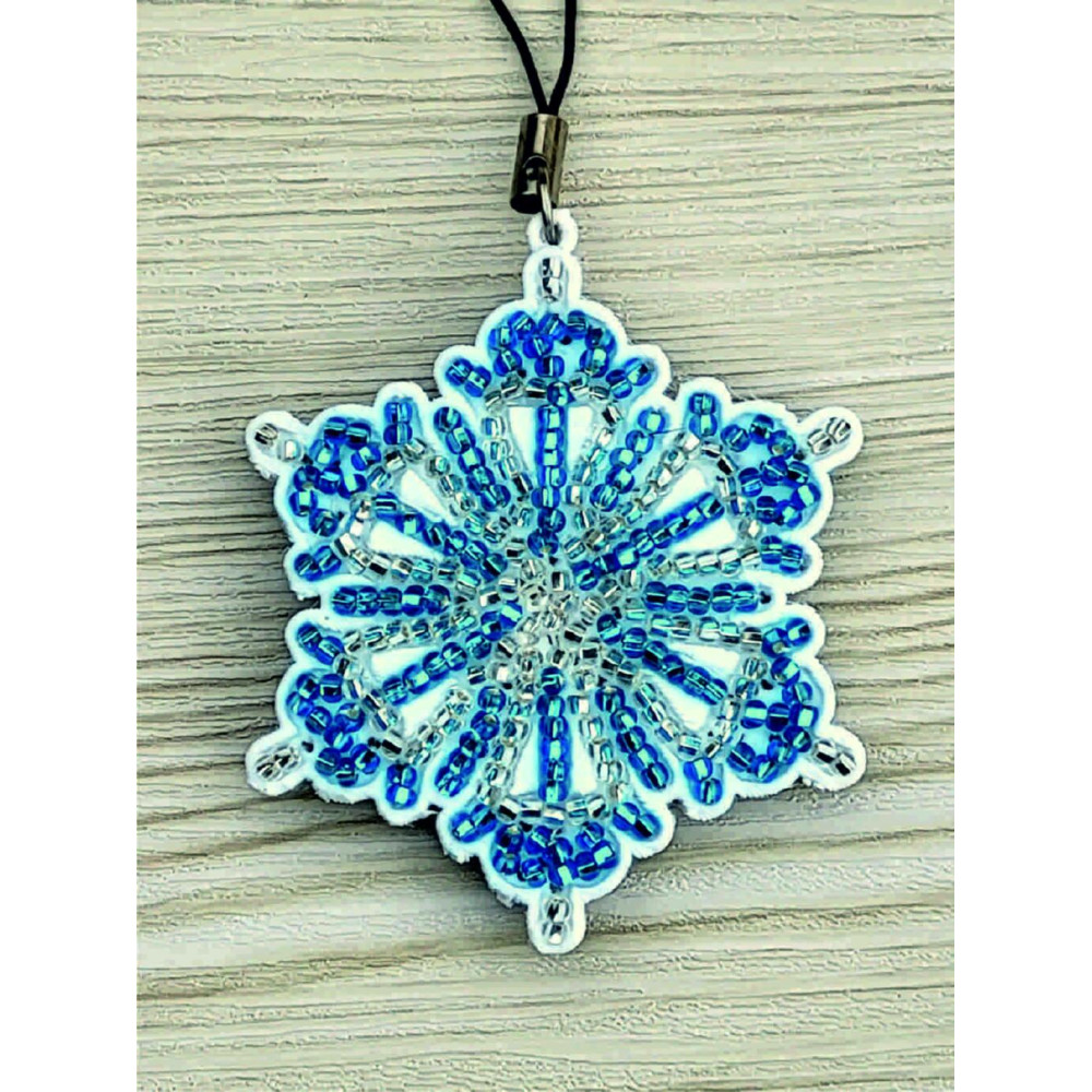 М306 Butterfly Набір для вишивки бісером на пластику - Іграшка Сніжинка 6х5х1,5 см (колір білий) М306 Butterfly Набір для вишивки бісером на пластику - Іграшка Сніжинка 6х5х1,5 см (колір білий)