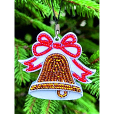 М308 Butterfly Набір для вишивки бісером на пластику - Іграшка Дзвоник 5,5x6x1,5 см