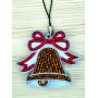 М308 Butterfly Набір для вишивки бісером на пластику - Іграшка Дзвоник 5,5x6x1,5 см