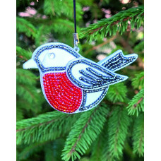 М315 Butterfly Набір для вишивки бісером на пластику - Іграшка Снігур 5x8x1,5 см