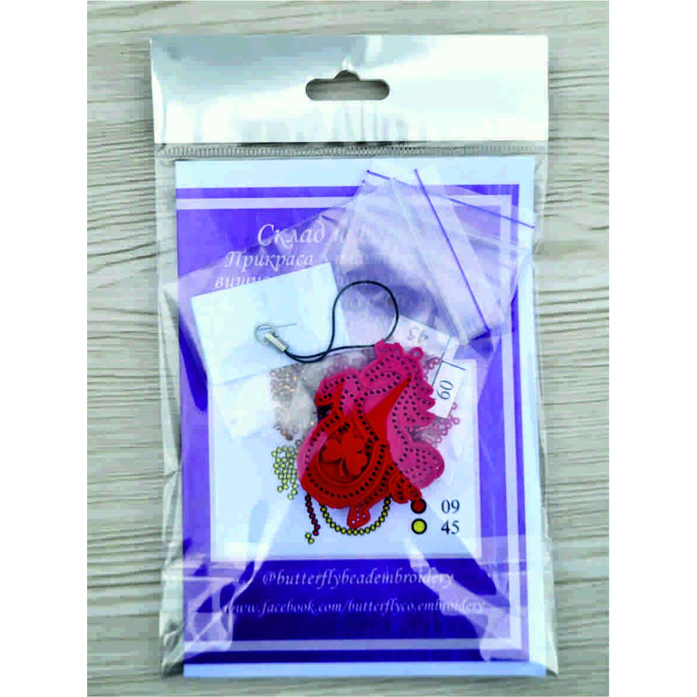 М327 Butterfly Набір для вишивки бісером на пластику - Іграшка Кінь 5,5х4,5х1,5 см (колір червоний) М327 Butterfly Набір для вишивки бісером на пластику - Іграшка Кінь 5,5х4,5х1,5 см (колір червоний)