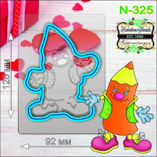 N-325 Олівець. Форма для печива з трафаретом. Rainbow beads