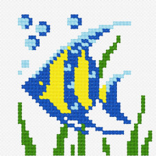 N986 Чарівниця Набір для вишивки рахунковим хрестиком - Дискус 9x9 см, Aida 14