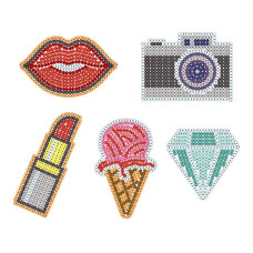 НФ-002 Для дівчини. ВДВ. Набір для вишивки бісером на флізелін водорозчинному(Знятий з виробництва)