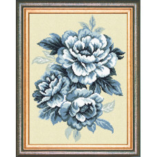 NJ30 Чарівниця Набір для вишивки друкованим хрестиком - Півонії 30x40 см (схема на канві) NJ30 Чарівниця Набір для вишивки друкованим хрестиком - Півонії 30x40 см (схема на канві)