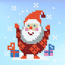 O524 Луїза Заготовка для вишивки бісером - Святий Миколай 11x11 см (схема на атласі)