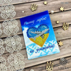 ОП_060 Обкладинка на паспорт. Virena. Пошита заготовка під вишивку бісером