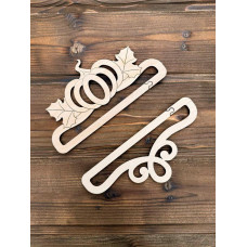 ПД-015-Г Тела Артіс Підвіс дерев'яний для банерів - Гарбузик і краплинка (для вишивки до 15 см)