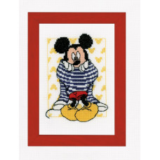 PN-0167520 Mickey Mouse. 13х18 см. Набір для вишивки хрестикомVervaco на Aida 14