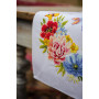 PN-0183727 Colourful flowers (Барвисті квіти). Серветка. Vervaco. Набір для вишивання нитками