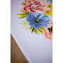 PN-0183727 Colourful flowers (Барвисті квіти). Серветка. Vervaco. Набір для вишивання нитками