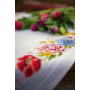 PN-0183789 Colourful flowers (Барвисті квіти). Серветка. Vervaco. Набір для вишивання нитками