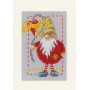 PN-0185078 Christmas  gnomes. Листівка. Vervaco. Набір для вишивки хрестом