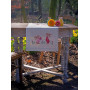 PN-0190938 Пасхальні кролики в саду тюльпанів. Доріжка на стіл. Vervaco. Набір для вишивки нитками.