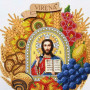 РКМ_067  Virena Заготовка для вишивки бісером - Рушник Спасівський на дитячий кошик 30x22 см (габардин)