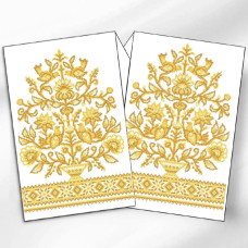 РВВ_077 Virena Заготовка для вишивки бісером - Весільний рушник великий в золоті, 35x190 см (габардин) РВВ_077 Virena Заготовка для вишивки бісером - Весільний рушник великий в золоті, 35x190 см (габардин)