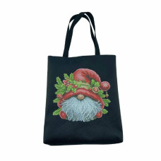 Шоппер_660 Virena Заготовка для вишивки бісером - Сумка-шоппер Гном зимовий 38х42 см (сумочна тканина)