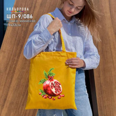 ШП-9/087 Кольорова Заготовка для вишивки бісером або нитками - Шопер 37x41 см, саржа ШП-9/087 Кольорова Заготовка для вишивки бісером або нитками - Шопер 37x41 см, саржа