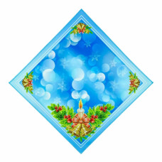 СПВ_205 Virena Заготовка для вишивки бісером - Серветка різдвяна зі свічкою та дзвіночками 40x40 см (схема на габардині) СПВ_205 Virena Заготовка для вишивки бісером - Серветка різдвяна зі свічкою та дзвіночками 40x40 см (схема на габардині)