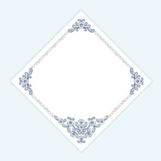 СПВ_215 Virena Заготовка для вишивки бісером - Серветка весільна 40x40 см (габардин)