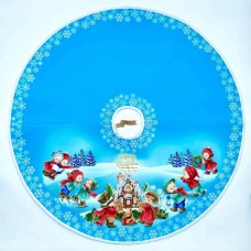 СЯ_315 Virena Заготовка для вишивки бісером - Спідниця під ялинку Різдво 71х71 см (схема на габардині)