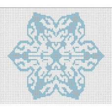 Т-0215 Сніжинка. ВДВ. Схема на тканині для вишивання бісером