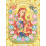 Т-0344 Ікона Божої Матері Нев'янучий Цвіт. ВДВ. Схема на тканині для вишивання бісером