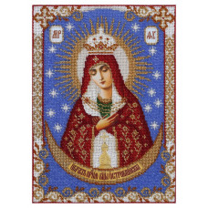 Т-0387 Образ Пресвятої Богородиці Остробрамської. ВДВ. Схема на тканині для вишивання бісером