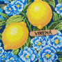 ТБ_А3Н_572 Virena Набір для вишивки бісером - Лимони з блакитними квітами 27х36,5 см (габардин)