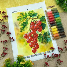 ТБ_А3Н_579 Virena Набір для вишивки бісером - Порічки 27х36,5 см (габардин)