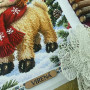 ТБ_А3Н_598 Virena Набір для вишивки бісером - Коза. Символ року 2027 27x36,5 см (габардин)