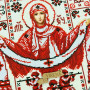 ТБ_А3Р_342 Virena Набір для вишивки бісером  - Покрова Пресвятої Богородиці-оберіг захисників України 27х36,5 см (габардин)